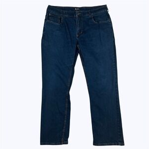 Origin Delta68 Mens 38x30* Tapered Straight Legit Fit Dark Stretch Jeans